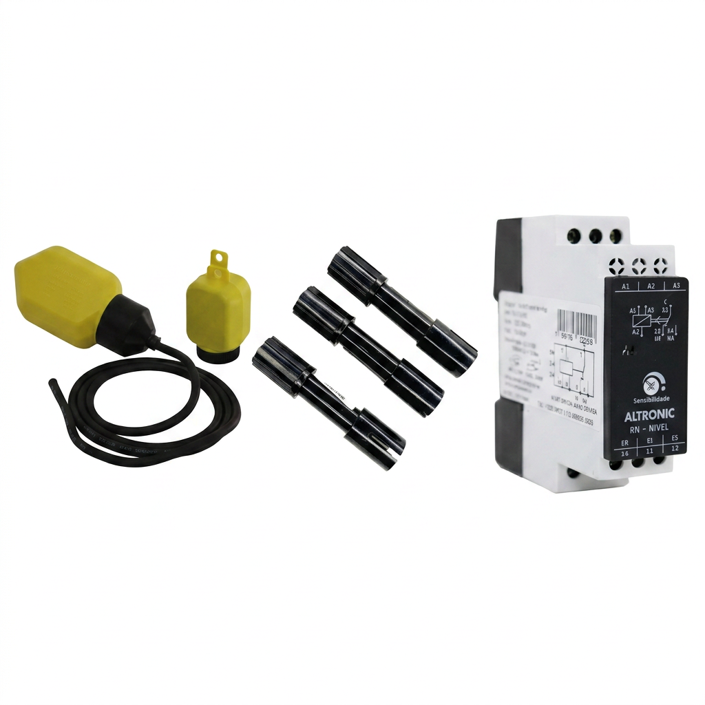 Chave boia e sensor de nível de água para sistema de poço artesiano